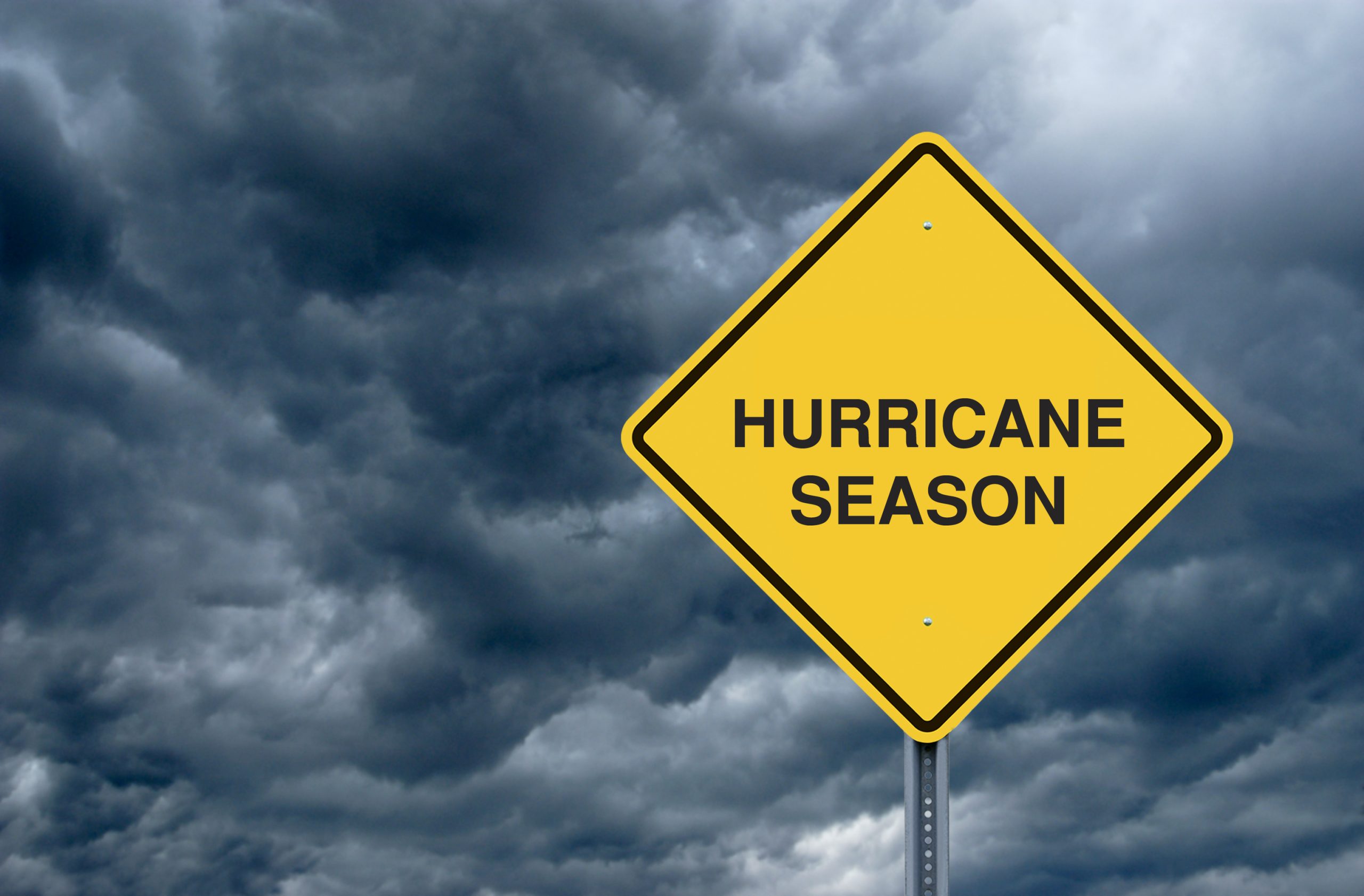 Hurricane Season Road Sign