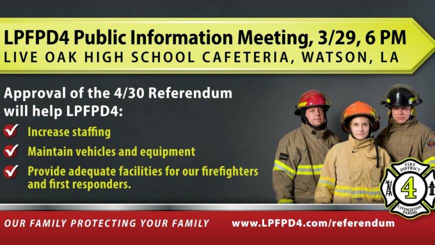 LPFPD4 Hosts Public Information Meeting in Watson