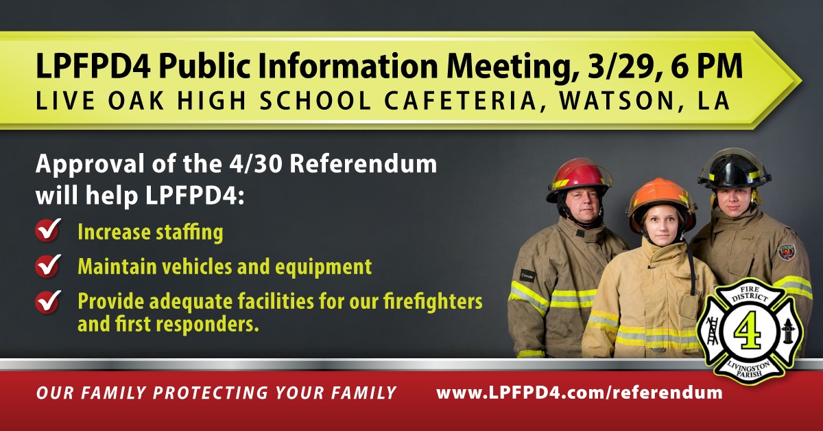 LPFPD4 Hosts Public Information Meeting in Watson